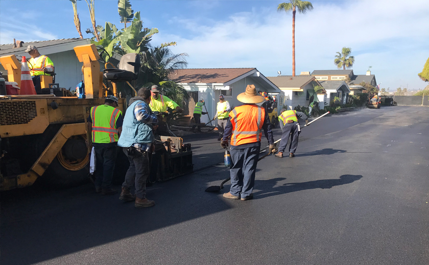 Construction team working